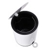 FurnitureXtra™ Modern Style Powder Coated Soft Close Pedal Bin, Plastic