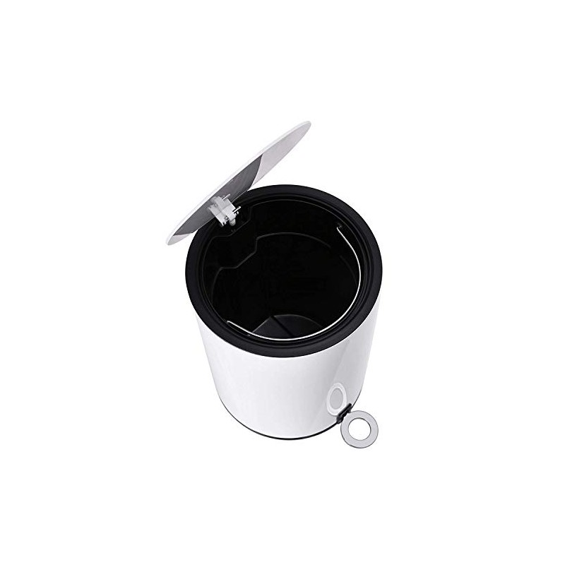 FurnitureXtra™ Modern Style Powder Coated Soft Close Pedal Bin, Plastic