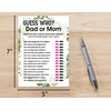 Huastatewolf Baby Shower Game Cards, Guessing Who Dad or Mom