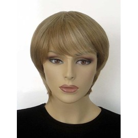 Pixie cut wig, layered and short: Sophia wheatfield blonde #24H613