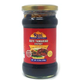 Rani Dates & Tamarind (Imli) Chutney Glass Jar, Ready to eat 10.5oz (300g) Vegan ~ Gluten Free | NON-GMO | No Colors | Indian Origin