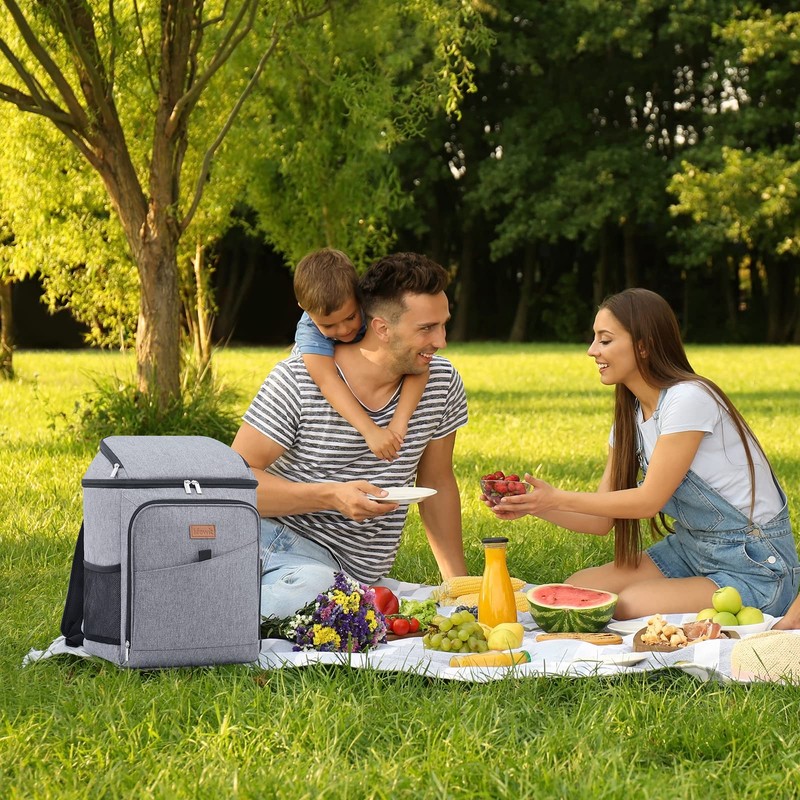 Lifewit Insulated Soft Cooler Bag Cooler Backpack, 26L 34-Can Leakproof