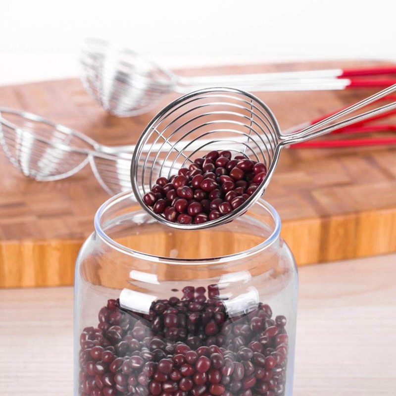 Draining Spoon, Stainless Steel Strainers Strainer Scoop Kitchen Tool Hot