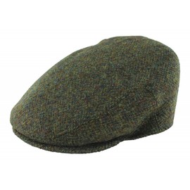 Failsworth Harris Tweed 'Stornoway' Flat Cap Green 2016 Pattern (60cm)