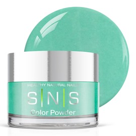 SNS Nail Dip Powder - Blue Lagoon (Turquoise Cream) - Long-Lasting Dip Colors for Healthier Nails - Professional & DIY Use - 0.5 oz