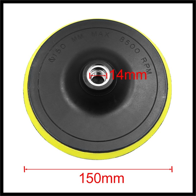 Hihaha 6 Inch Car Automotive M14 Pad Backing Plate Polishing