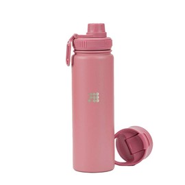 CUBITT, Termo Dos Tapas 710 ml, Botella de Agua 24 oz para Deportes, Con Tapa para Café y Tapa Deportiva de Boca Ancha, Termo de Acero Inoxidable, Guarda Frío 24 Horas y Calor 12 Horas, Coral