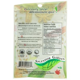 Splendor Garden organic Sage Ground,25.0 Gram