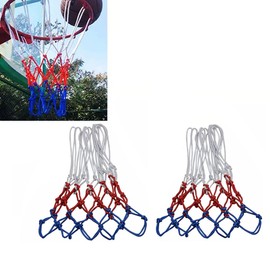 2 PCS Heavy Duty Basketball Net - 12 Loops Replacement Fits Standard Indoor or Outdoor Rims