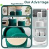 Royal Windsor Round Ottoman with Storage Set of 2,Vanity Stool