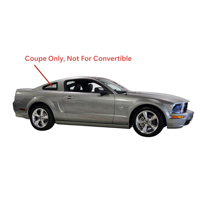 Passenger Right Side Quarter Glass Quarter Window Compatible with Ford