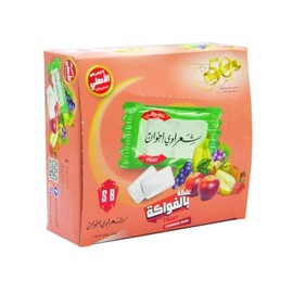 Halal Chewing Gum Sharawi (Fruit) Flavor 100 Packs x 2Pcs