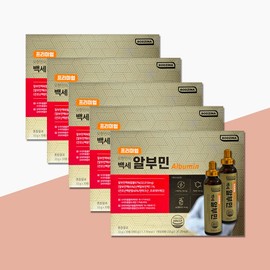 Rosina Premium Oh Han-jin's Baekse Albumin 33g x 30 bottles x 5 boxes gift for parents and mom / 로지나 프리미엄 오한진의 백세 알부민 33g x 30병 x 5박스 부모님 엄마 선물