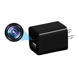 InCliick 4K Camera Plug, USB Charger Cam Pictures Taking Mini Cam Wall Outlet Chargers Camera with OTG Line -for Home & Office Pet Monitor(No Audio)-black2