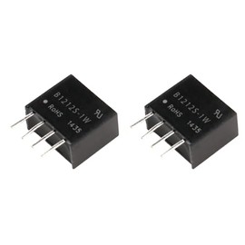 B1212S-1W Insulated DC-DC Converter 12V to 12V 83mA 1W SIP - Pack of 2