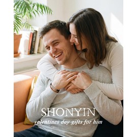 Shonyin I Love You Morse Code Bracelets for Men, Boyfriend Bracelet Gift