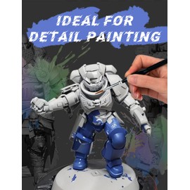 Detail Paint Brush Set for Model Painting 11 Set, Mellbree Fine Paint Brushes Miniature Micro Paint Brushes Especially for Basecoating, Edge highlighting