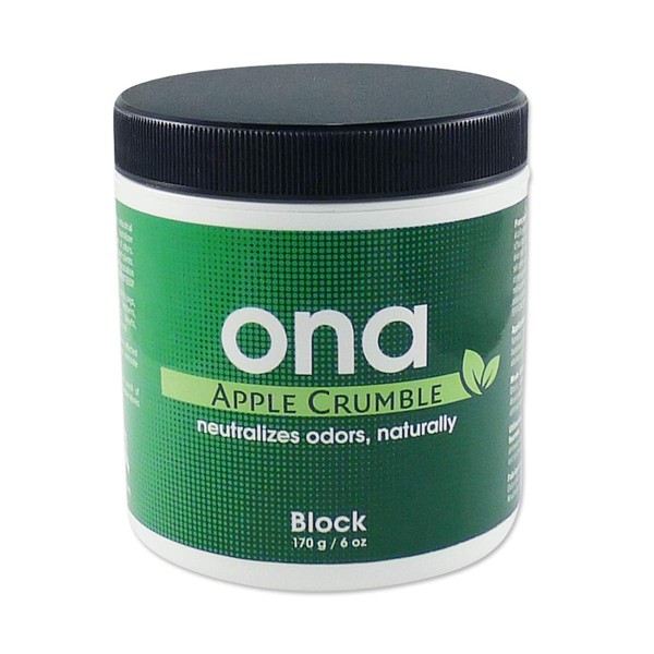 ONA Block Apple Crumble Scent - Odour Neutraliser, Remove Unwanted Odours Safely, Naturally and Permanently - 170g