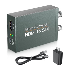 HDMI to SDI Converter, HDMI to Tow SDI Converter, HDMI in 2 Ports SDI Out Converter, Audio Embedder Supports HDMI 1.3 1080P, 3G/ HD-SDI Auto Format Detection(HDMI Type A）