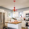 LaLuLa Mini Crystal Chandelier Lighting Colorful Chandeliers Small 4 Light