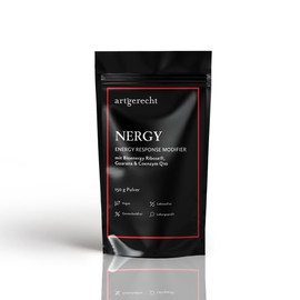 Artgerecht NERGY Q10 – Hochwertige Energiequelle mit Bioenergy Ribose®, Coenzym Q10 & B-Vitaminen | Energiestoffwechsel & kognitive Leistung | Vegan & Ohne Zucker-Crash