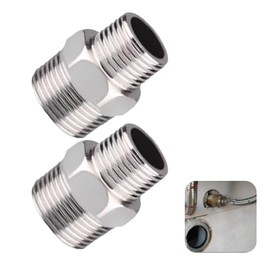 2PCS Shower Hose Connectors,20mm x 16mm Stainless Steel Plumbing Fittings,Male to Female Threaded Connector Accessories,Shower Water Pipe Adapter,Hose Pipe Fittings,Shower Head Adapter
