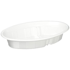 Chuo Kagaku Disposable Containers, CF Curry No.2, 50 Pieces, Size: Approx. 9.0 x 5.5 x 1.8 inches (22.9 x 13.9 x 4.5 cm), White