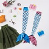 VOSAREA 4 Sets Doll Mermaid Costume Outfit with Sparkly Mermaid