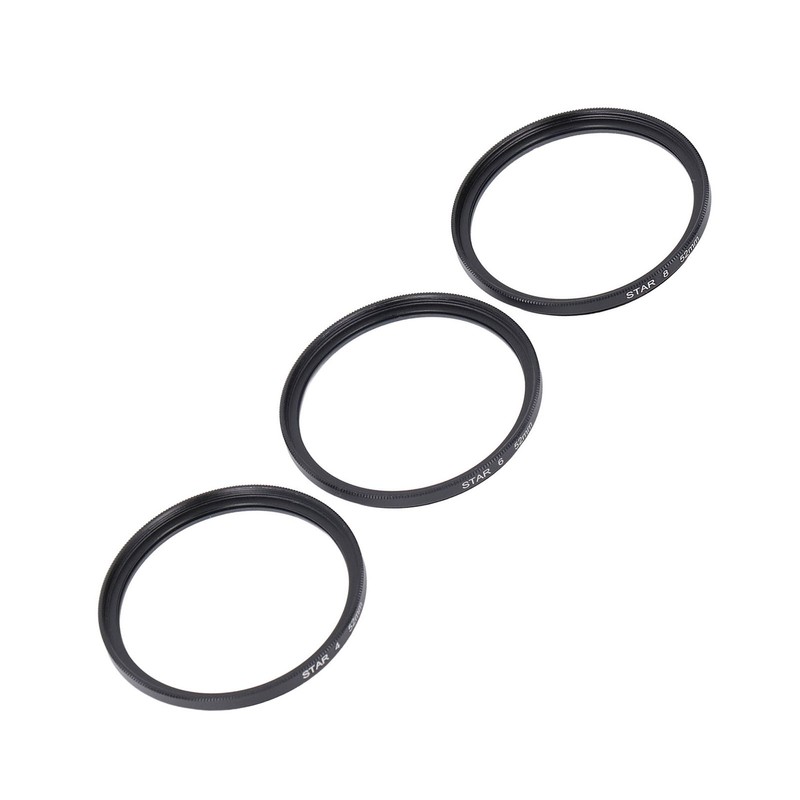Star Filter Lens Set 52mm Adjustable Starburst Effect Filter 4