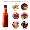 Encheng 35 Pack 5oz Hot Sauce Bottles with Lids,Glass Woozy