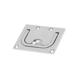 Partuto 76x57mm Boat Floor Locker Hatch Lift Flush Ring Pull Handle Replacement