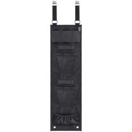 INKUITEN Gun Safe Door Organizer,Handgun Hanger with Elastic Triple Mag Pouch and Mesh Organizer Pockets,Gun Safe Accessories Gun Cabinet Storage,Easy to Install 9.2W*32H Inch