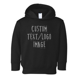 INK STITCH Unisex Toddler 3326 Design Your Own Custom Hoodie Sweatshirts Hoodies - Black 3/4T