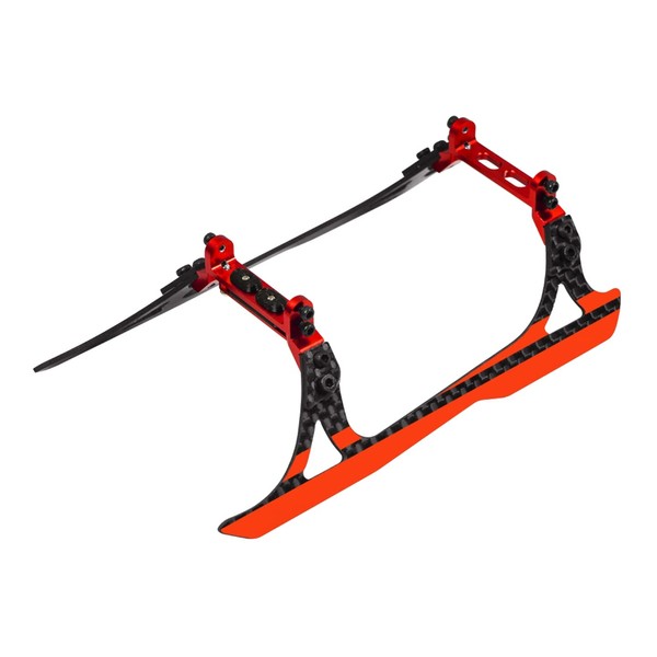 MICROHELI Aluminum/Carbon Fiber Landing Gear A Style (RED) - OMP
