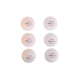 6 Pack of Table Tennis Balls - Professional Ping Pong Balls - 3 Star 40mm+ - Gold, White, Mixed (White)