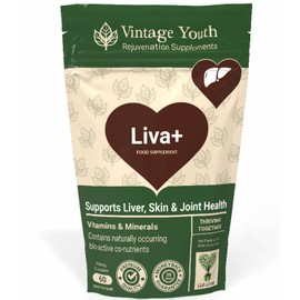 Liva+ Liver Support Supplement | 5-in-1 Formula | Designed to Assist Liver Detox | Skin | Antioxidant Health & Liver Function Support