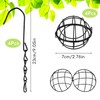 Fat Ball Holder, Pack of 4 Bird Feeder, Metal Fat