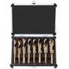 AIMLENTOOL Reduced Shank Drill Bit Set, 8Pcs High-Speed Steel, 1/2”