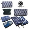 PANASIAM Geometrix Purse Made of Cotton, 2 Sizes, Vegan &