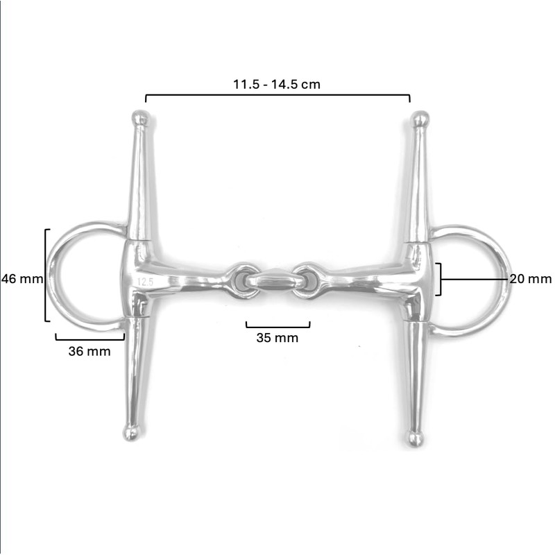 Equine Smile ES0087 ErgoBit Snaffle Bit Thigh Snaffle Simple Broken