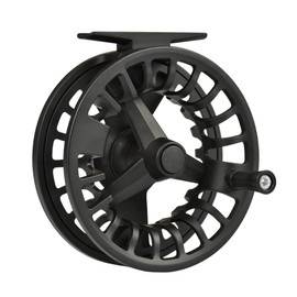 MASTER LOGIC Fly Fishing Reel 5/6wt, Aluminum Alloy Body Fly Reels Durable Pre-Loaded Fly Fishing Reels with Yellow Line Combo, Matt Gray