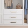 QOGRISUN 4 Pack Solid Brass Cabinet Pulls, Aged Brass Drawer