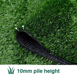 NINXANG Artificial Grass Synthetic Lawn Outdoor Faux Grass Rug for Patio 0.4 Inch Pile Height 3FTx37FT Astro Turf Grass Roll Carpet Rug Indoor for Bedroom Fake Grass Rug for Pets