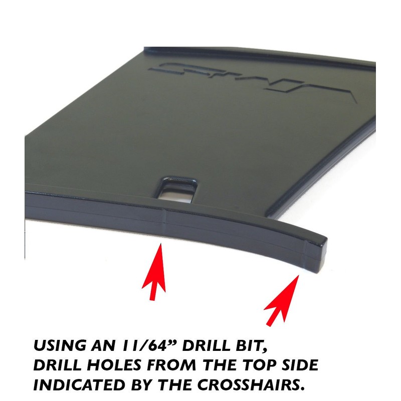 VMS RACING 3pc Three Rear Wing Spoiler STABILIZER Compatible with