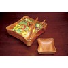 Pacific Merchants K0051 Acaciaware 7-Inch Acacia Wood Square Plate
