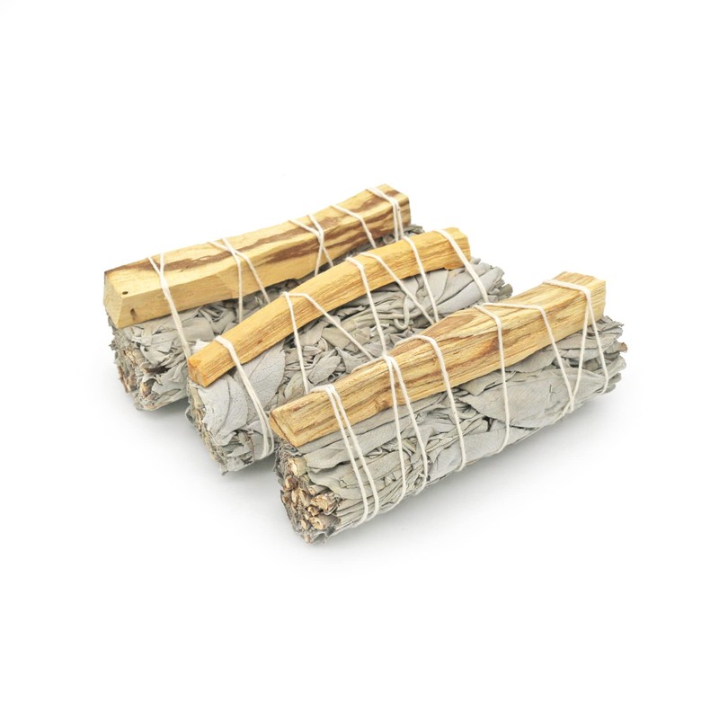 Sage & Palo Santo Smudge Sticks - 4 Inch Organic