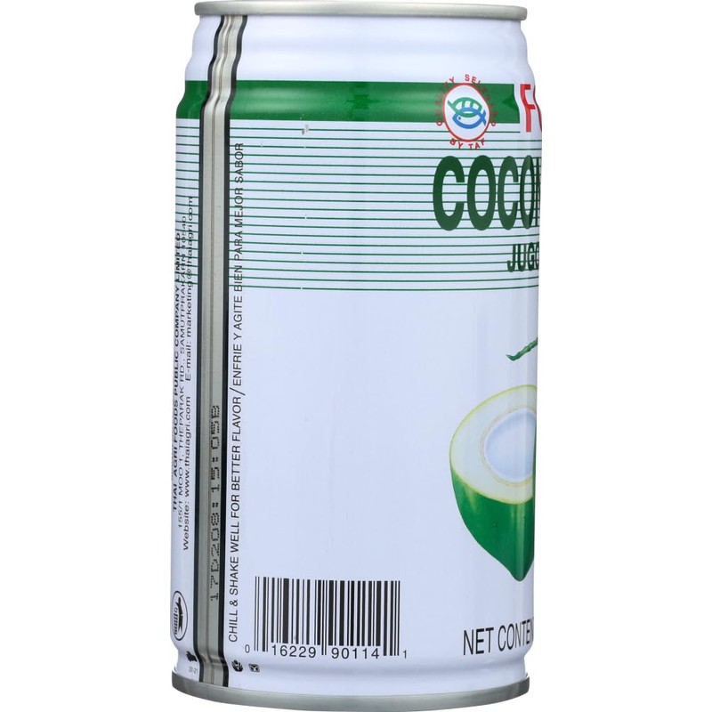 Six pack of Foco Coconut Juice Drink 11.8 Oz -