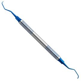Surgical Online Dental Curette 7-8, Double-Ended Gum Care & Teeth Cleaning Tool (Blue Handle)