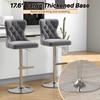 GOOLON Bar Stools Set of 2, Velvet Swivel Counter Height