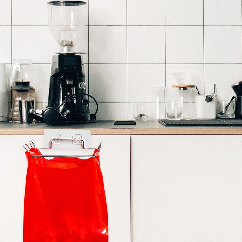 Angoily Garbage Bin Garbage Bin Trash Cabinet 2 pcs Stainless